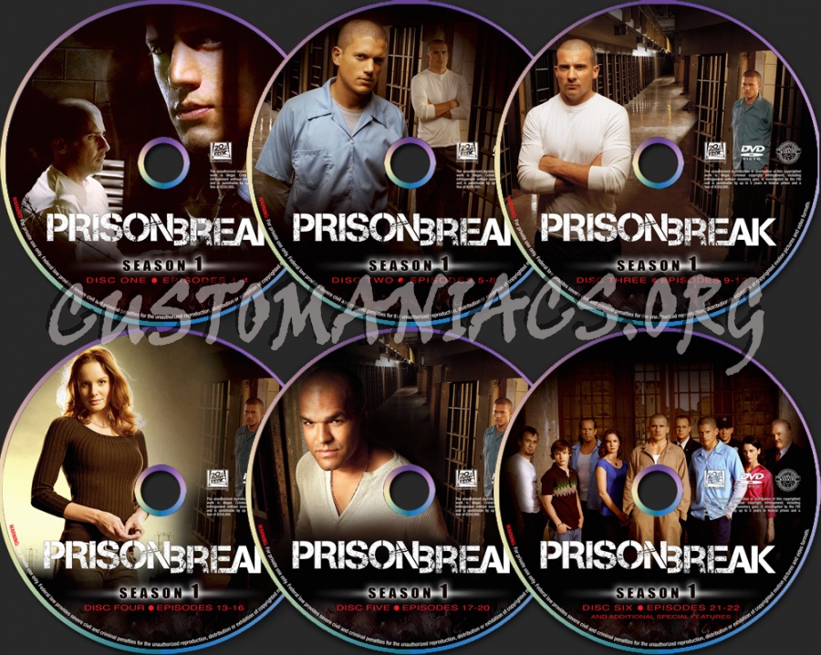 Prison Break Season 1 dvd label