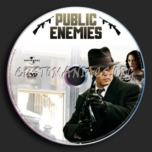 Public Enemies dvd label