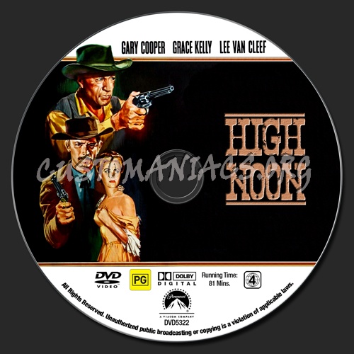 High Noon dvd label