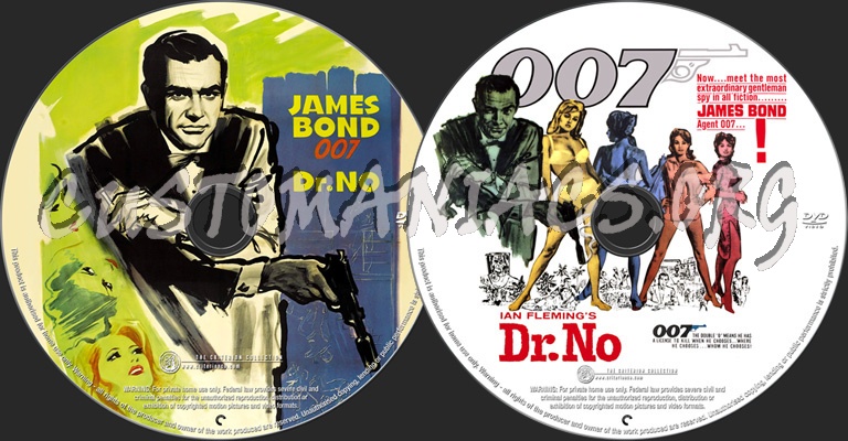 Dr No (1962) Banned Criterion Edition dvd label