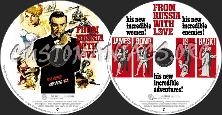 From Russia With Love (1963) Banned Criterion Edition dvd label