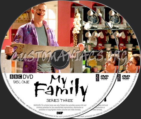 My Family Series 3 dvd label