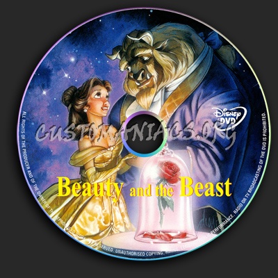 Beauty and the Beast dvd label