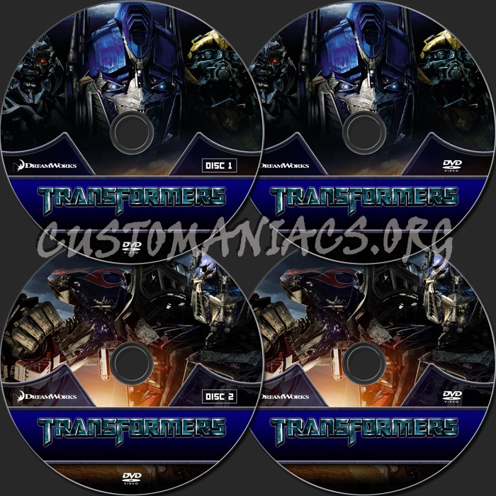 Transformers dvd label