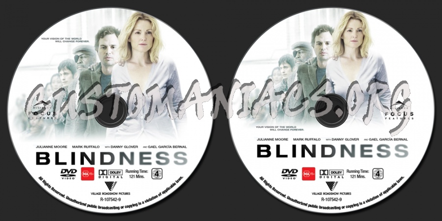 Blindness dvd label