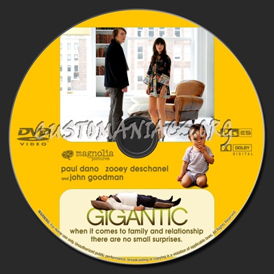 Gigantic dvd label