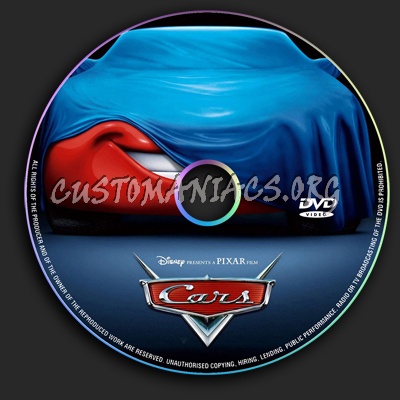 Cars dvd label