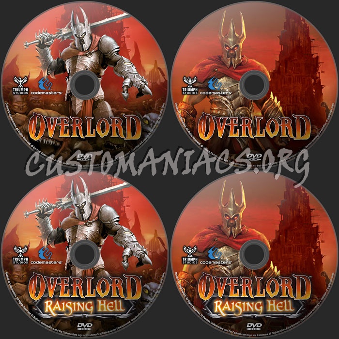 Overlord / Raising Hell dvd label