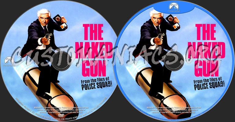 The Naked Gun dvd label