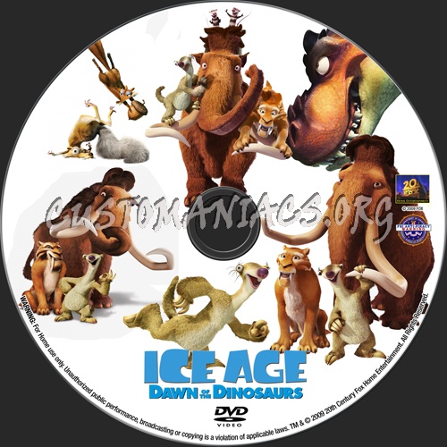 Ice Age Dawn Of The Dinosaurs dvd label