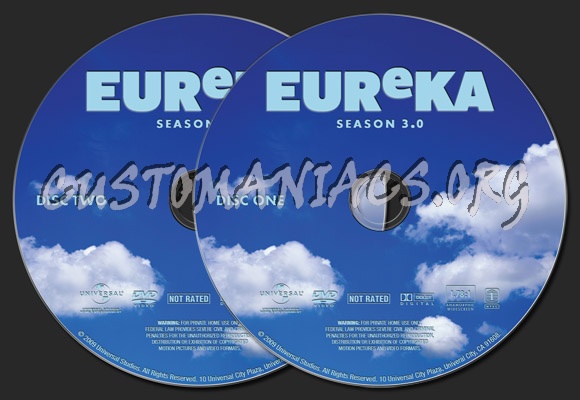 Eureka Season 3.0 dvd label