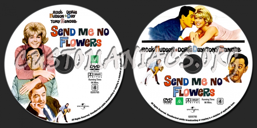 Send Me No Flowers dvd label