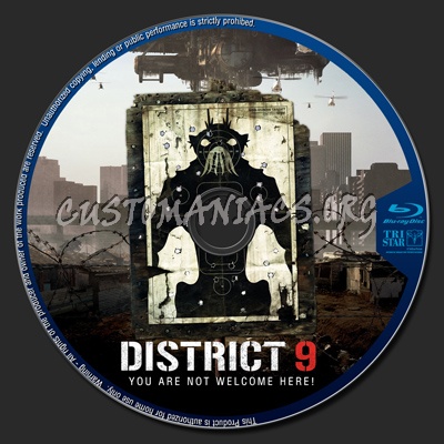 District 9 blu-ray label