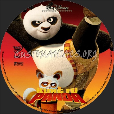 Kung Fu Panda dvd label