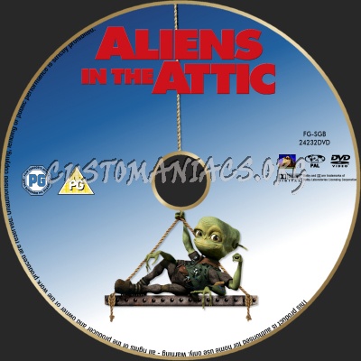 Aliens In The Attic dvd label