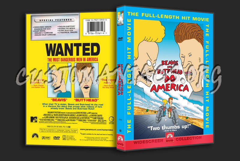 Beavis and Butt-Head Do America dvd cover