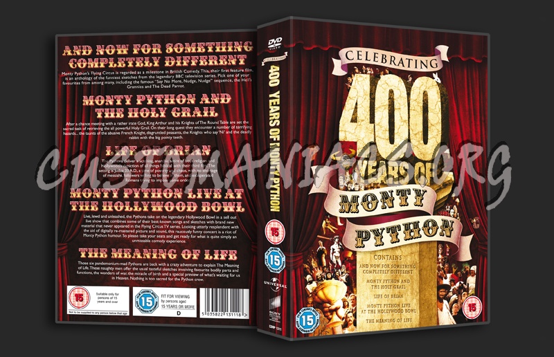 Celebrating 400 Years of Monty Python dvd cover