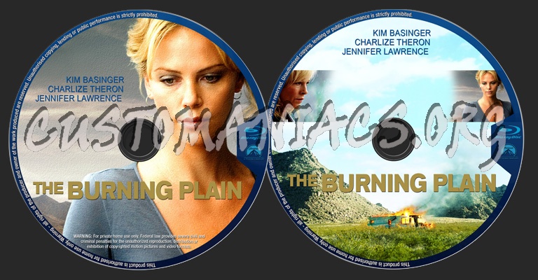 The Burning Plain blu-ray label