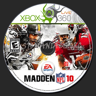 Madden 2010 dvd label