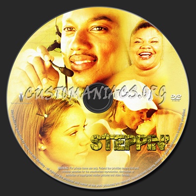 Steppin The Movie dvd label