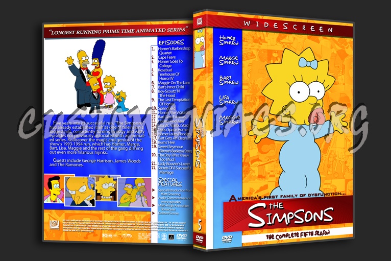 The Simpsons dvd cover