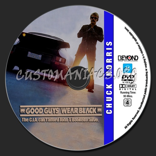 Chuck Norris Collection - Good Guys Wear Black dvd label