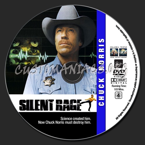 Chuck Norris Collection - Silent Rage dvd label