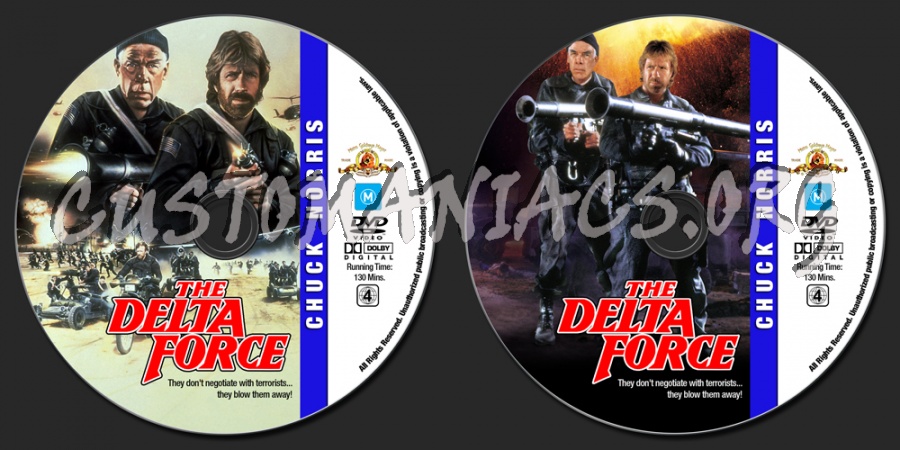 Chuck Norris Collection - The Delta Force dvd label