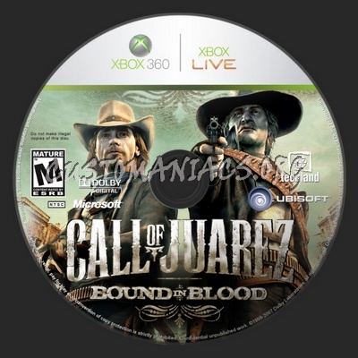 Call of Juarez: Bound in Blood dvd label