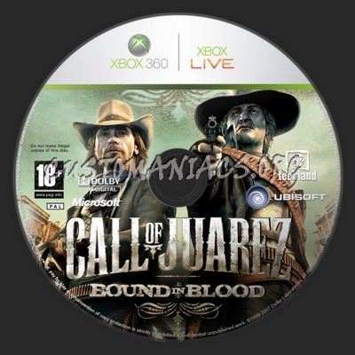 Call of Juarez: Bound in Blood dvd label