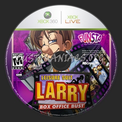 Leisure Suit Larry: Box Office Burst dvd label