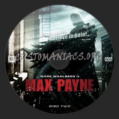 Max Payne Special Unrated Edition dvd label