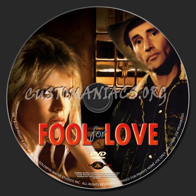 Fool For Love dvd label