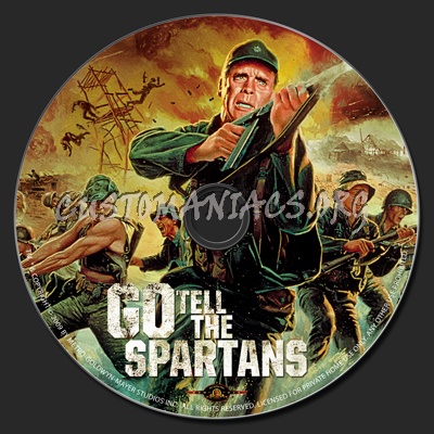 Go Tell The Spartans dvd label