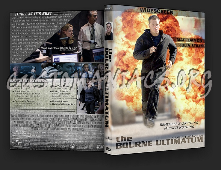 The Bourne Ultimatum dvd cover