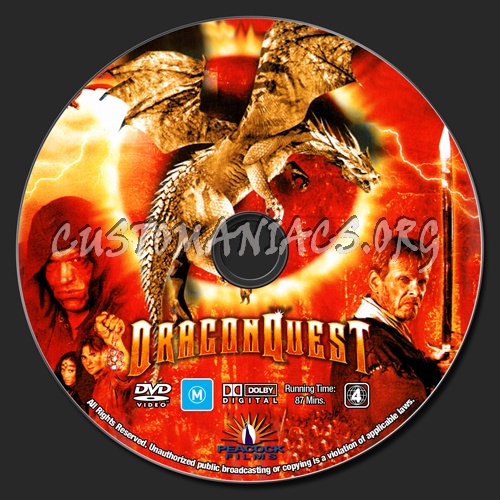 Dragonquest dvd label