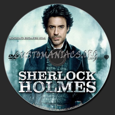 Sherlock Holmes dvd label