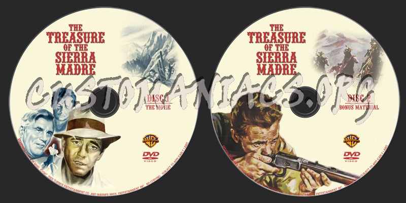 The Treasure Of The Sierra Madre dvd label