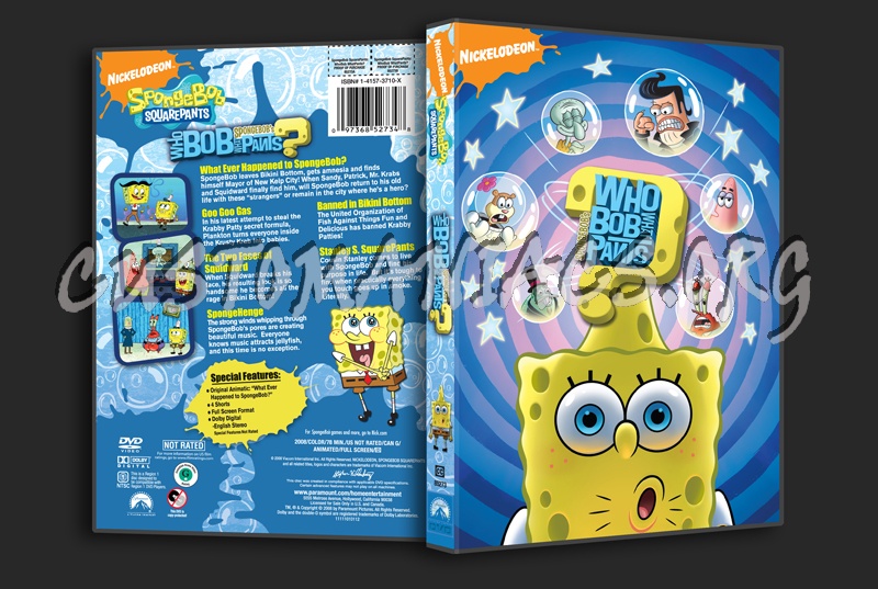 Spongebob's Who Bob What Pants? dvd cover