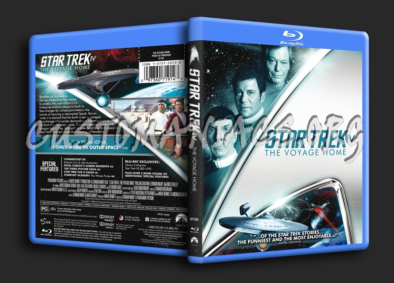 Star Trek IV The Voyage Home blu-ray cover