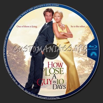 How To Lose A Guy In 10 Days blu-ray label