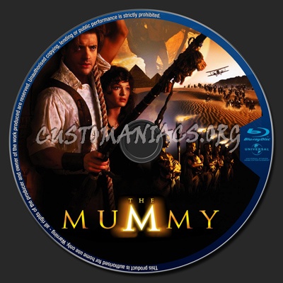 The Mummy blu-ray label