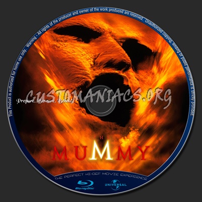 The Mummy dvd label