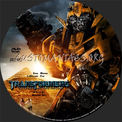 Transformers: Revenge of the Fallen dvd label