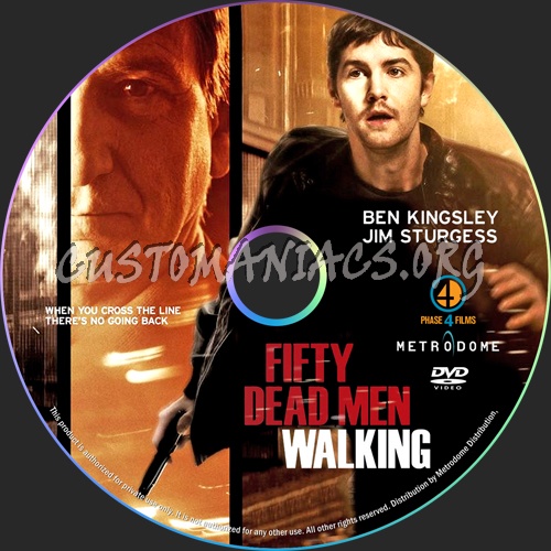 Fifty Dead Men Walking dvd label