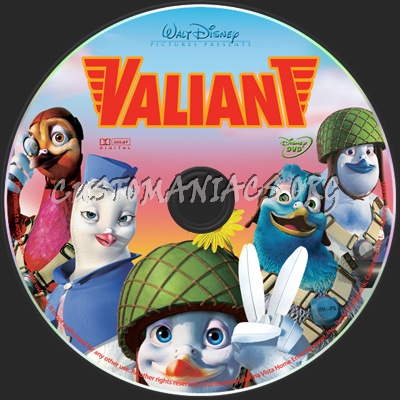 Valiant dvd label