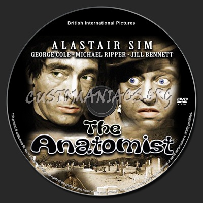 The Anatomist dvd label