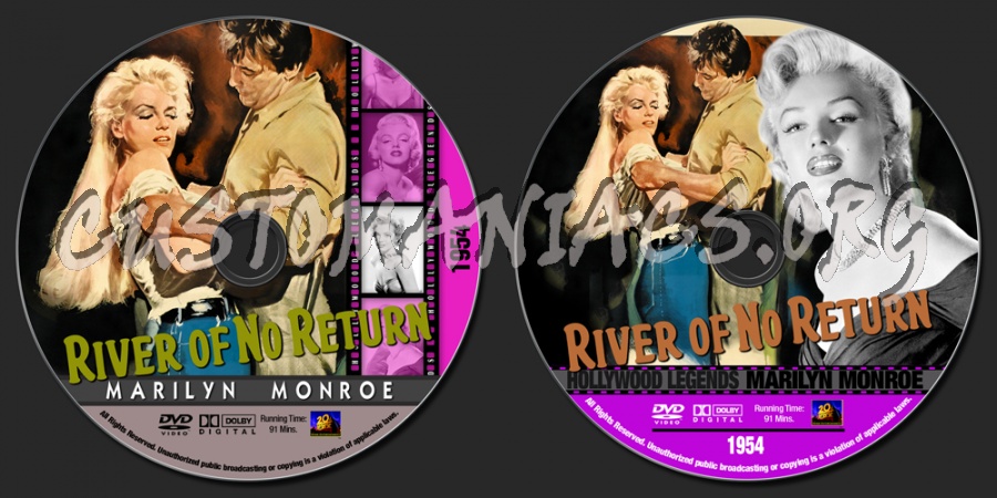 Marilyn Monroe Collection - River Of No Return dvd label