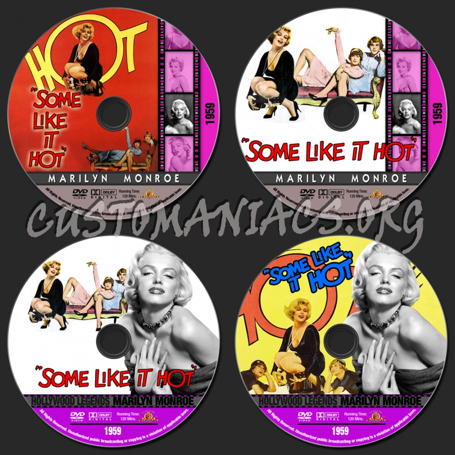 Marilyn Monroe Collection - Some Like It Hot dvd label