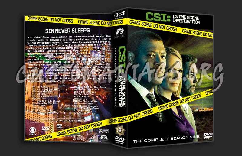 CSI - Season 9 dvd cover